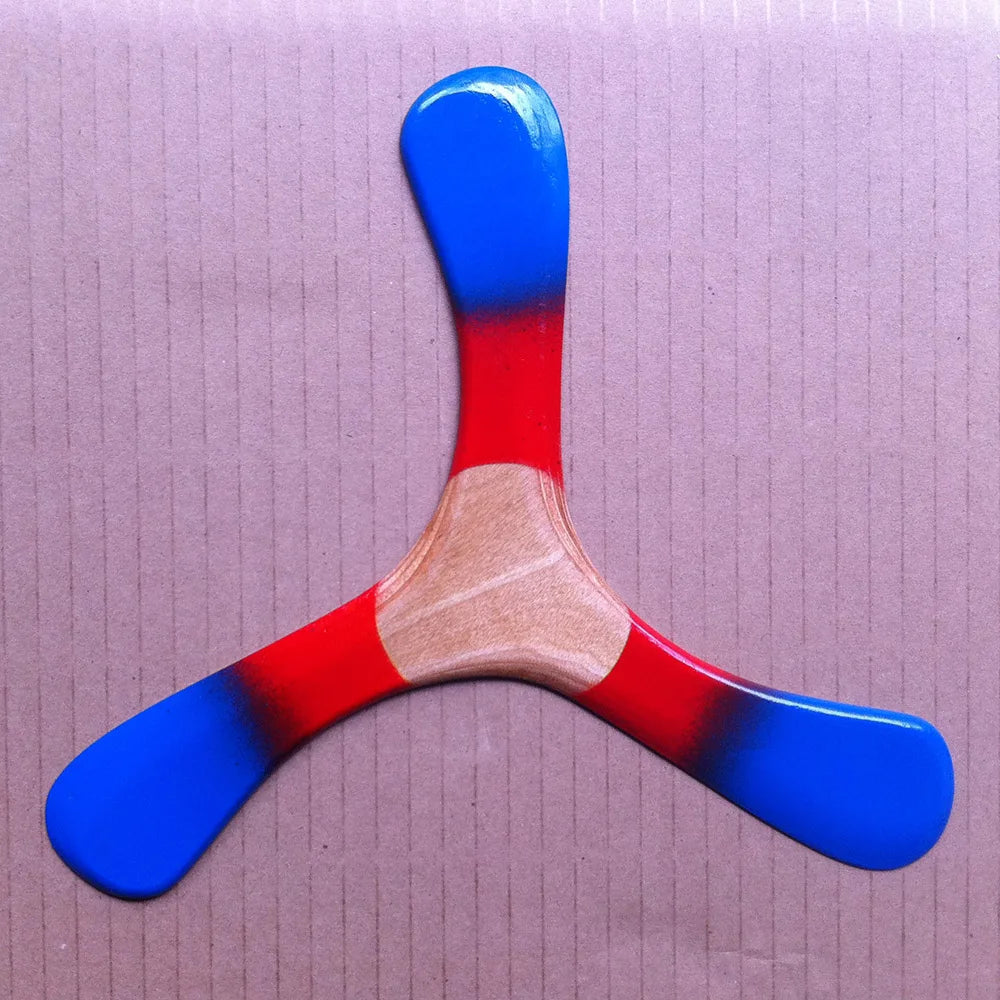 1 Piece Handmade Wood Wooden Boomerang Lawn Toys Sport Can Return