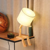 Modern Creative Table Nightstand Wood Lamp