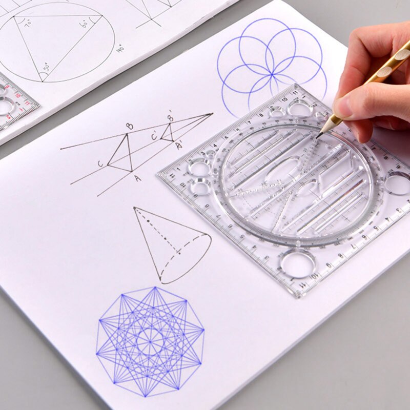 Multifunctional Geometric Ruler Geometric Drawing Template