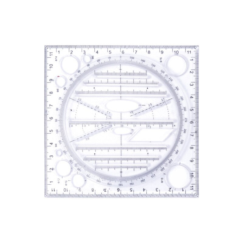 Cheap Multifunctional Geometric Ruler Drawing Ruler Geometric