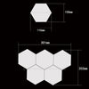 Hexagonal Touch Switch Quantum Wall Lamp