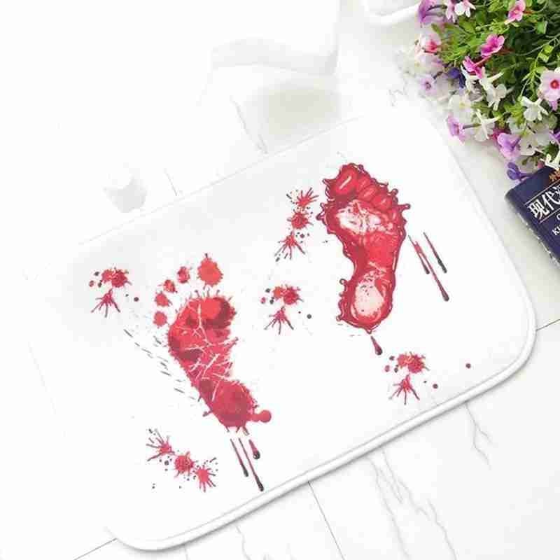 Halloween Decoration Horror House Blood Bath mat