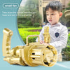 Electric Bubble Machine Black Gold Gold Gatling Bubble Gun