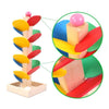 Montessori Educational toy Blocks Wooden Tree Marble Ball Run