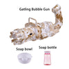 Electric Bubble Machine Black Gold Gold Gatling Bubble Gun