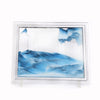 3D Deep Sea Moving Sand Art Picture Round Glass Frame