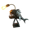 Angler Fish Lamp USB Rechargeable Desktop Metal Ligh