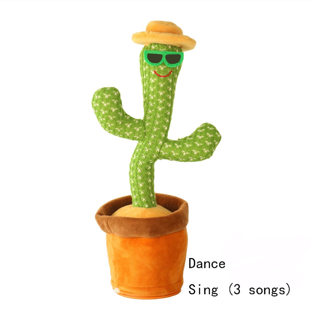 Electric Dancing Plant Cactus Plush Stuffed Toy with Music