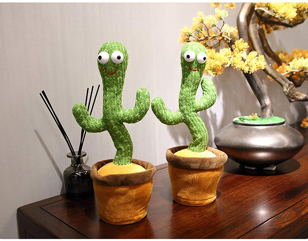 Electric Dancing Plant Cactus Plush Stuffed Toy with Music