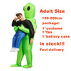 Cosplay Anime Inflatable Costume Green Alien Adult Kids