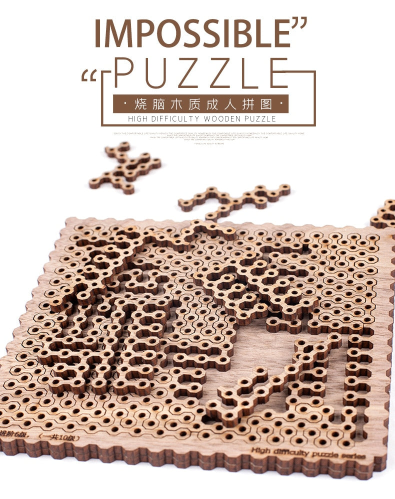 Impossible Puzzle Wooden Toys Board Games