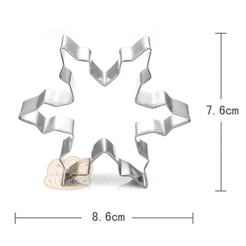 Snowflake Shape Cookie Cutter Stainless Steel