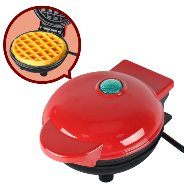 Mini Electric Waffles Maker Portable Egg Cake Oven Pan