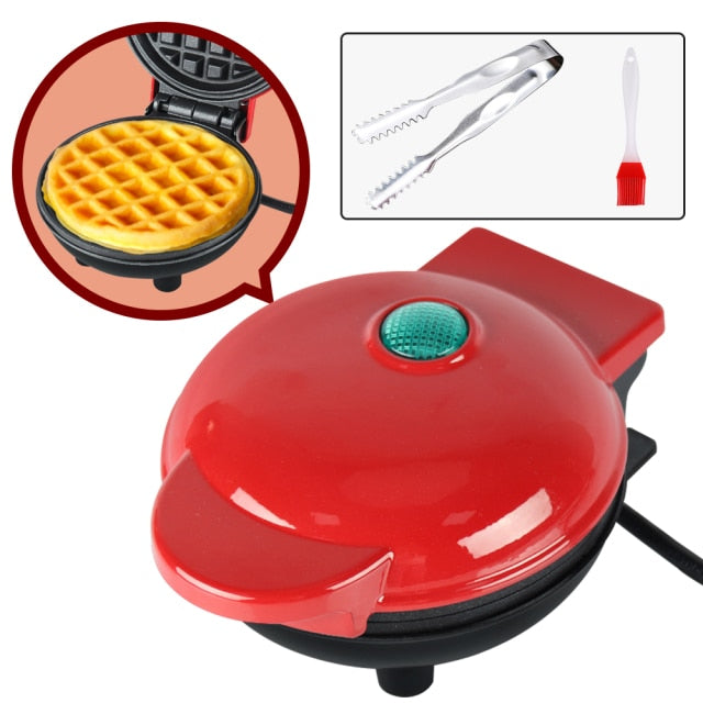 Mini Electric Waffles Maker Portable Egg Cake Oven Pan