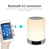 Bluetooth Speaker Alarm Clock LED RGB Dimmable Lamp Music Player