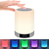 Bluetooth Speaker Alarm Clock LED RGB Dimmable Lamp Music Player