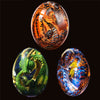 Crystal Transparent Resin Statue Dragon Egg Lava