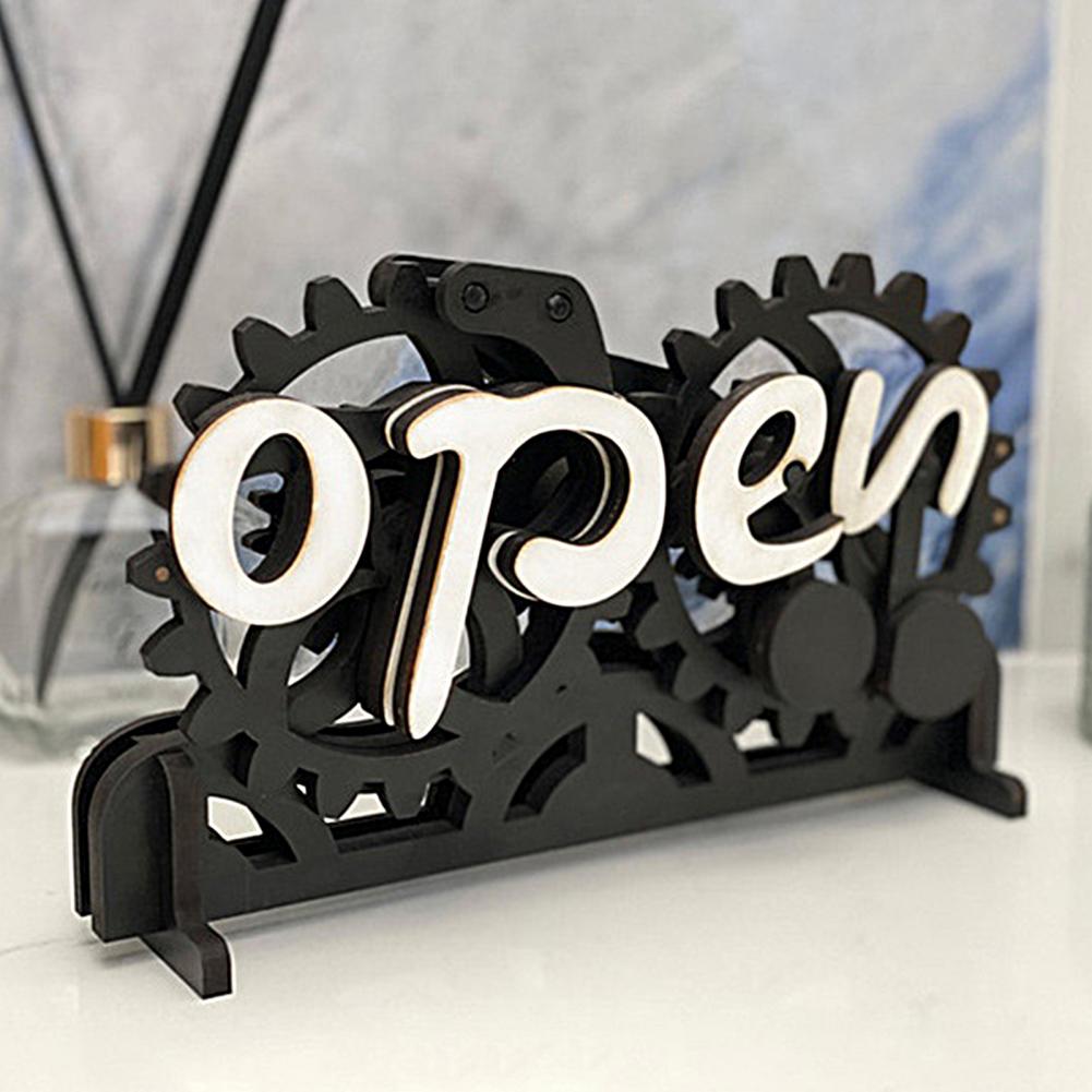 Hand Made Open-Closed Sign Front Door