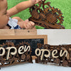 Hand Made Open-Closed Sign Front Door