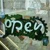 Hand Made Open-Closed Sign Front Door