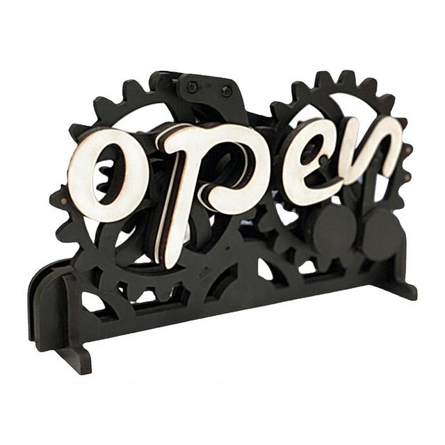 Hand Made Open-Closed Sign Front Door