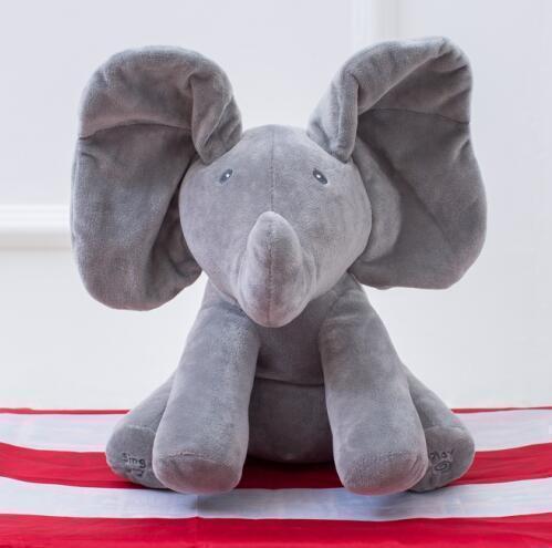 NEW! Peek-A-Boo Elephant Plush Doll